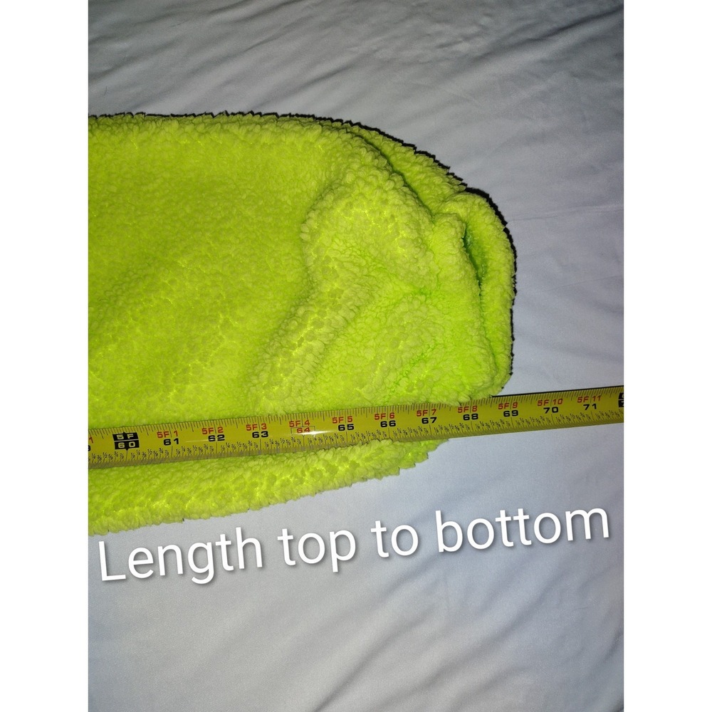 Teletubbies Dipsy Green Fleece Hooded Zip One-Piece Pajama XL - Picture 4 of 7